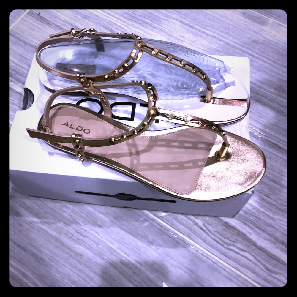 Gold Studded Aldo Sandal